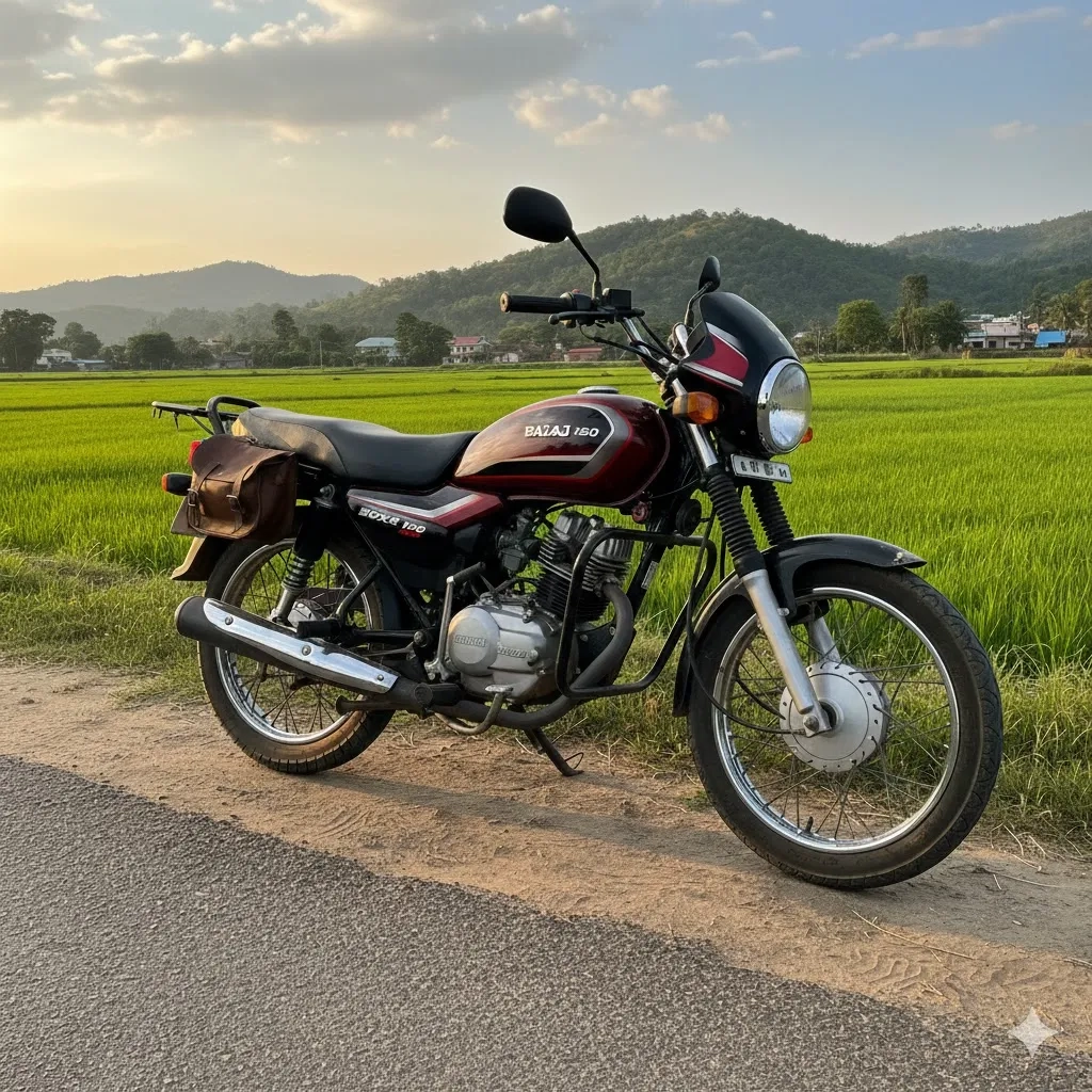 Мотоцикл Bajaj Boxer 150 для пригод