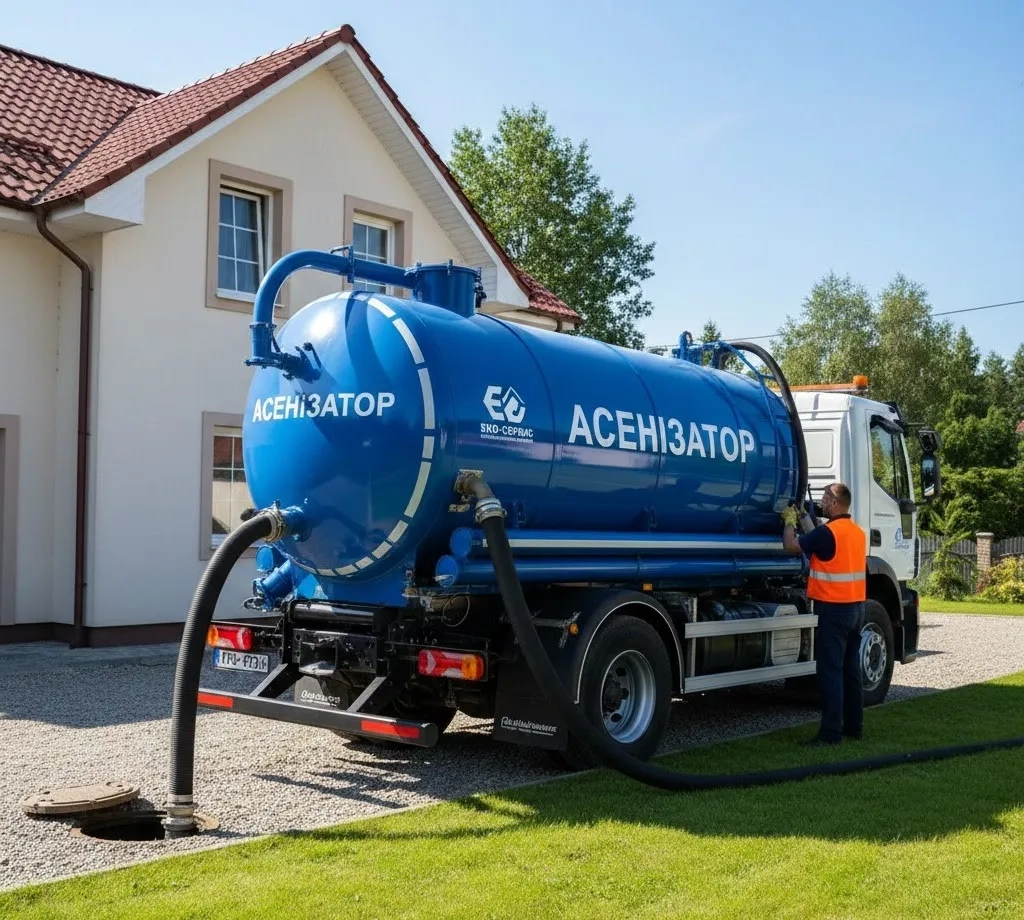 Асенізатор для викачування та транспортування рідких відходів