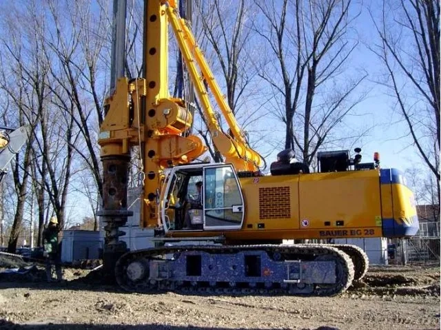 Бурова установка Bauer BG 28. Продуктивність