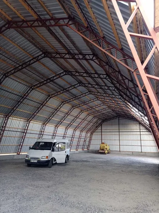 Будівництво ангарів під ключ! Ангар 12 х 45м. Ремонт криші!