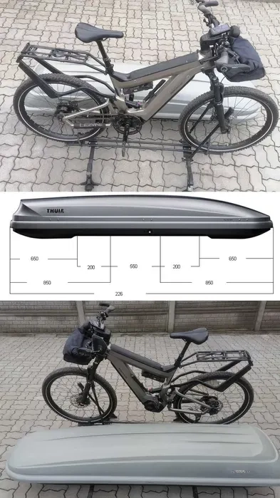 Бокси Thule 3в1 рейлінги вело багажників Riese Muller