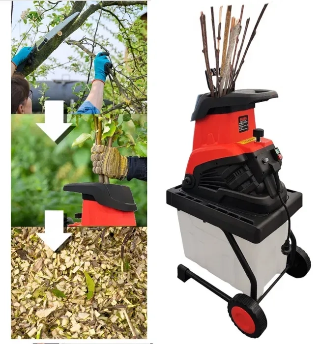 Садовий електричний подрібнювач гілок Boxer BX-2051