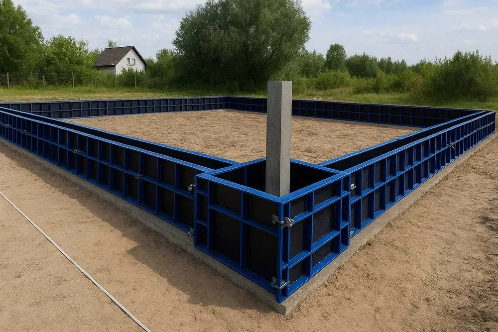 Опалубка для фундамертів, балок, опорних стін