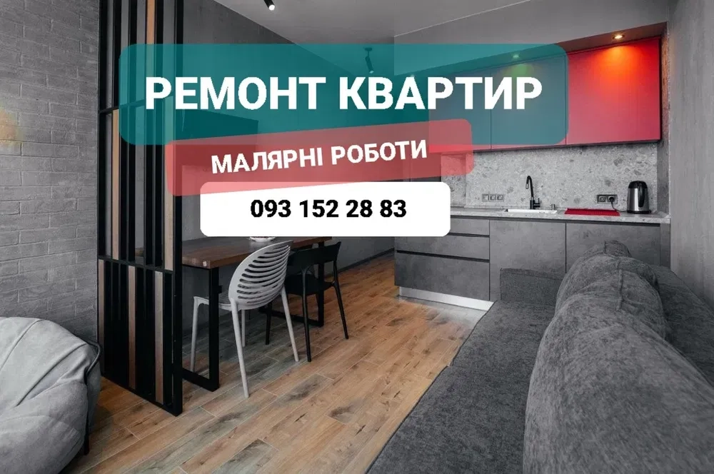 Малярські роботи/шпаклівка/поклейка шпалер/Святопетрівське/Соф.Борщагівка