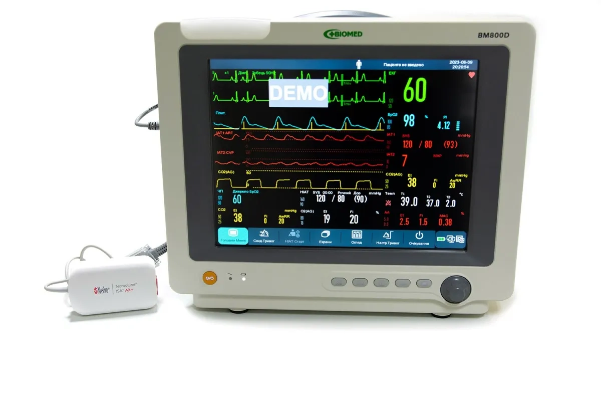 Монітор пацієнта ВМ800А для контролю основних фізіологічних параметрів