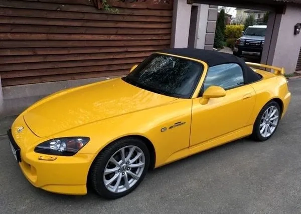 140 Honda S2000 жовтий кабріолет з водієм на зйомки весілля