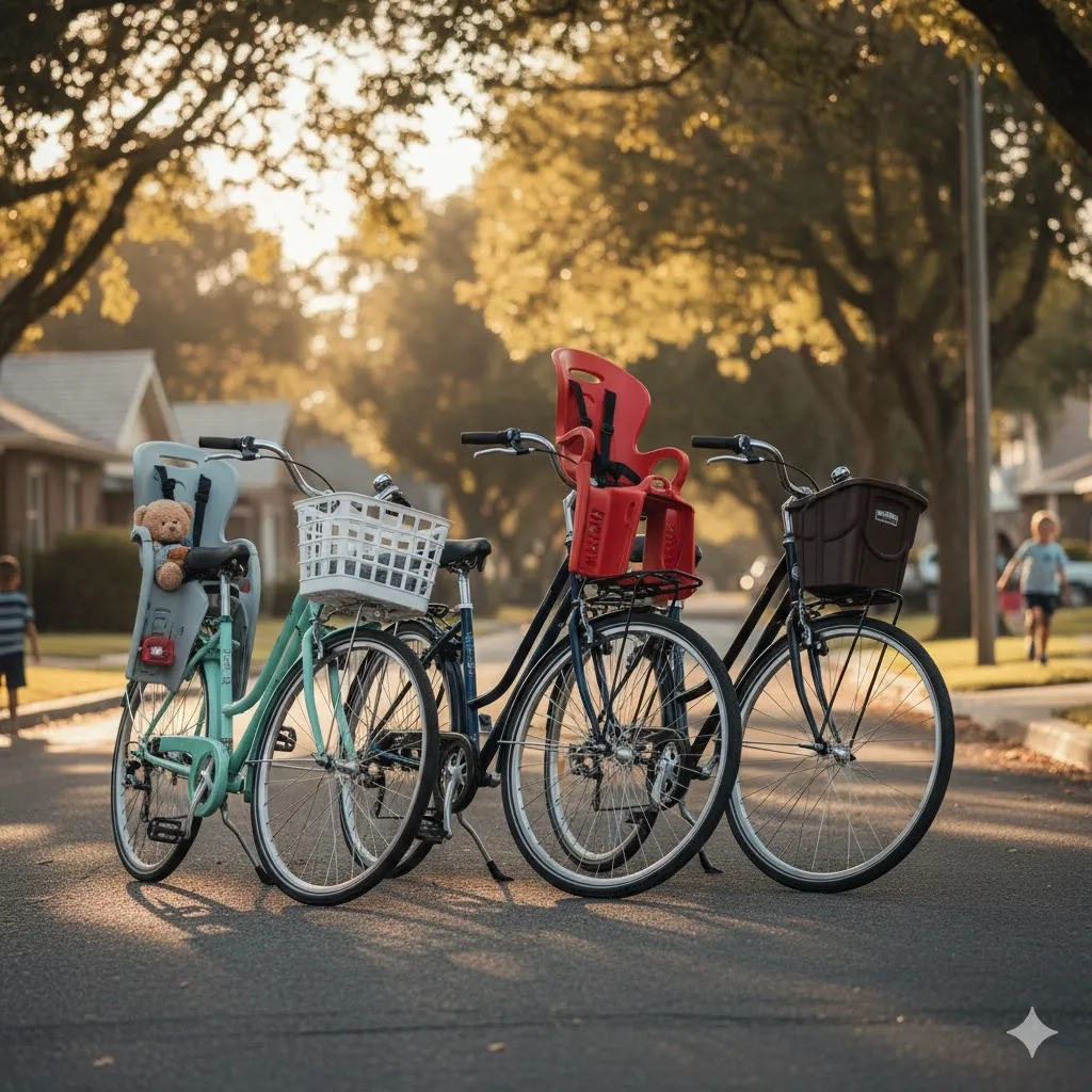 Велосипед з дитячим сидінням - надійність, швідкість