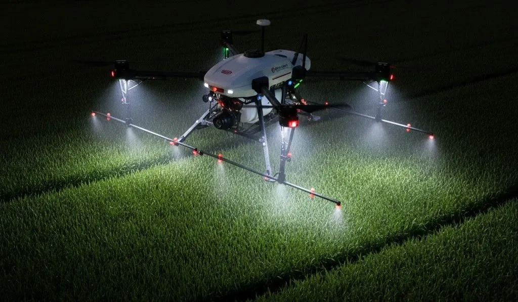 Агродрон для обприскування та контролю стану посівів