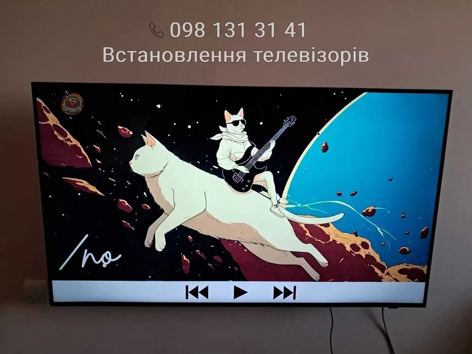 Встановити Монтаж Телевізора на стіну Установка Повесить ТВ на стену