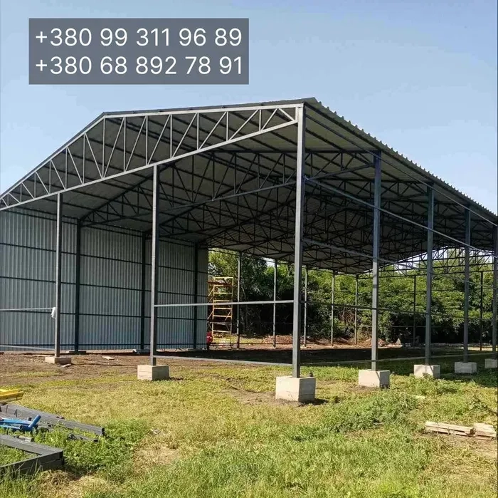 Побудуємо ангар склад під ключ 10х18, 12х24, 15х30, 20х50 від 2100 грн