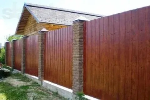 Профнастил для забора под дерево под камень цветной фотопринт 3Д Завод 170 грн.