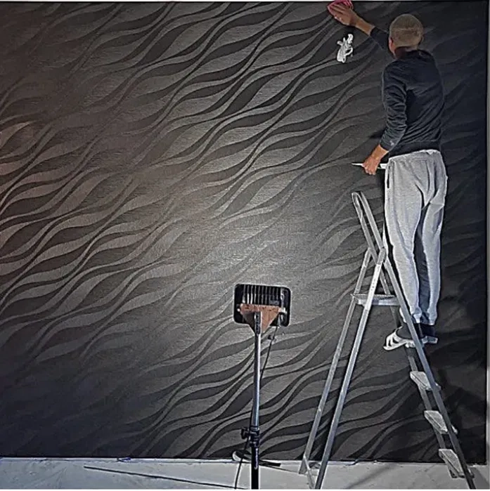 Послуги Шпаклювання, Поклейка шпалер