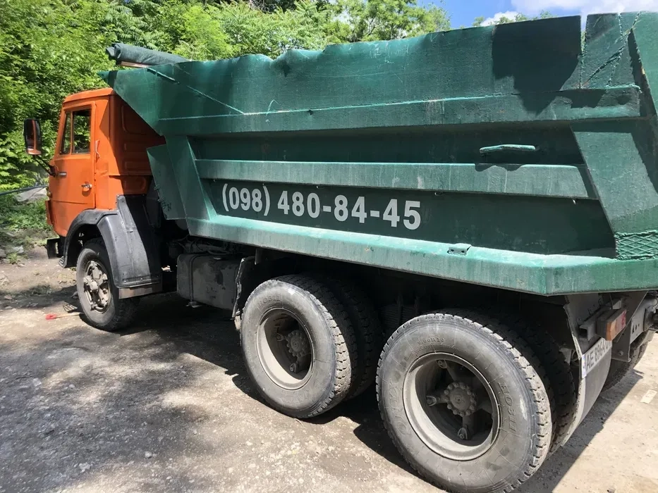 Вивіз будівельного сміття від 5 до 30 т. Доставка пісоку, щебіню