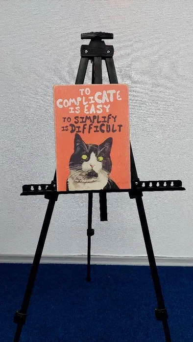 Мольберт металевий, підставка під фото для виставки