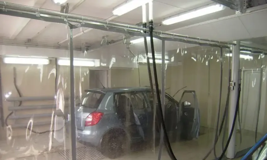 Пошиття. Штори, завіси з ПВХ тканини для автомийки