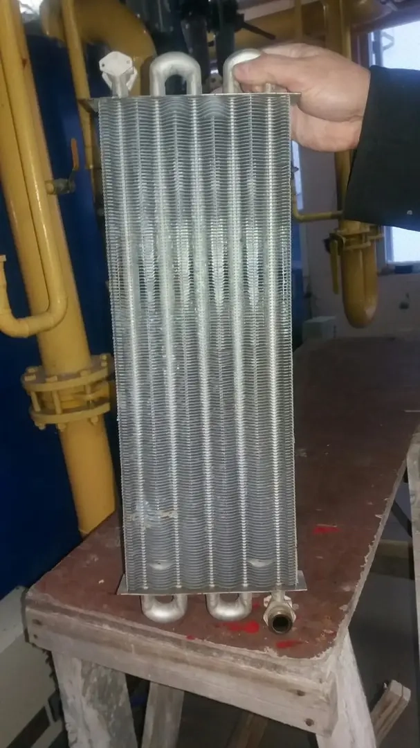 Промивка теплообмінника газового котла, промивка парових котлів