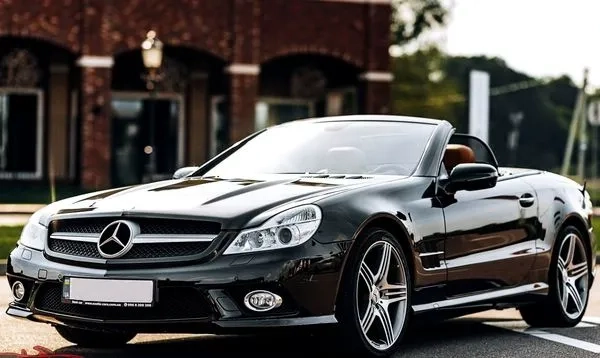 258 Кабріолет Mercedes SL500 чорний на весілля зйомки