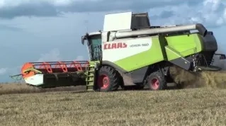 Комбайн клас Лексіон, збирання врожаю соняшника сої кукурудзи