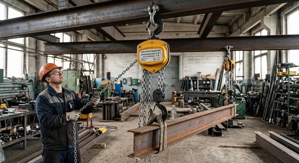 Таль ручна 5 т, висота підйому 3 м