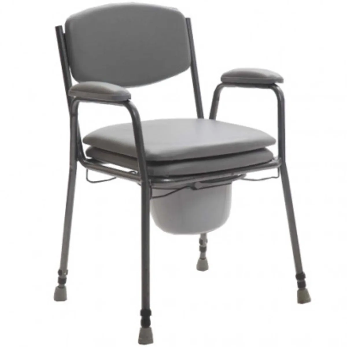 Стілець-туалет із м'яким сидінням та спинкою