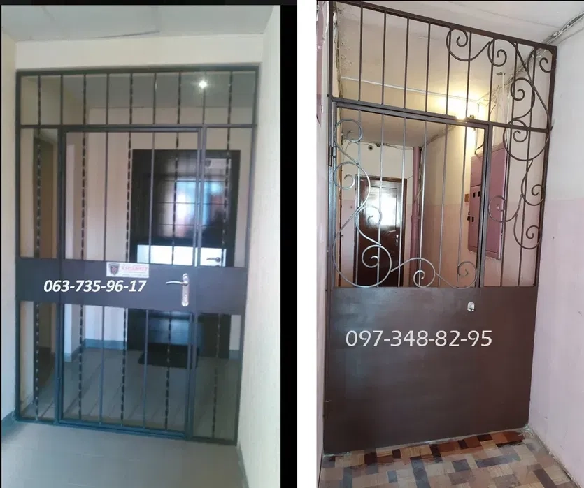 Решітки на вікна, тамбури, броньовані двері, ворота