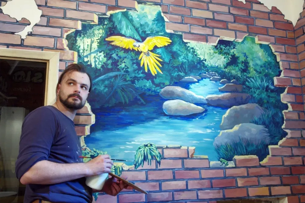 Професійний розпис стін та стель, інтер'єрний живопис і барельєфи