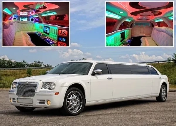 014 Лімузин на весілля Chrysler 300C Limo white 