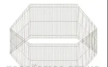 Вольєр манеж Шістка 100 довжина,H 60 см