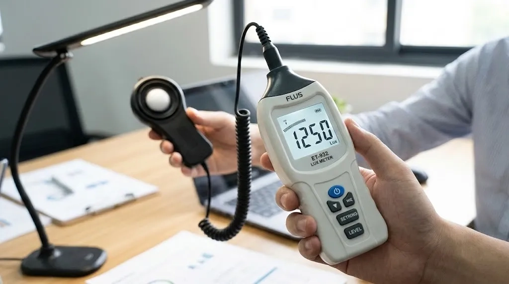 Люксметр ET-932 — портативний прилад для вимірювання освітленості