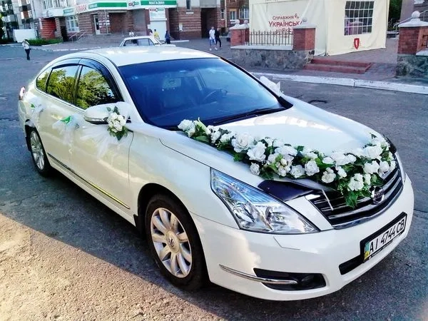 141 Авто на весілля Nissan Teana біла з водієм