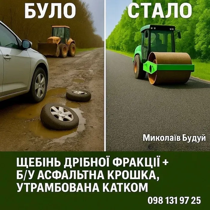 Послуги екскаватора та самоскидів