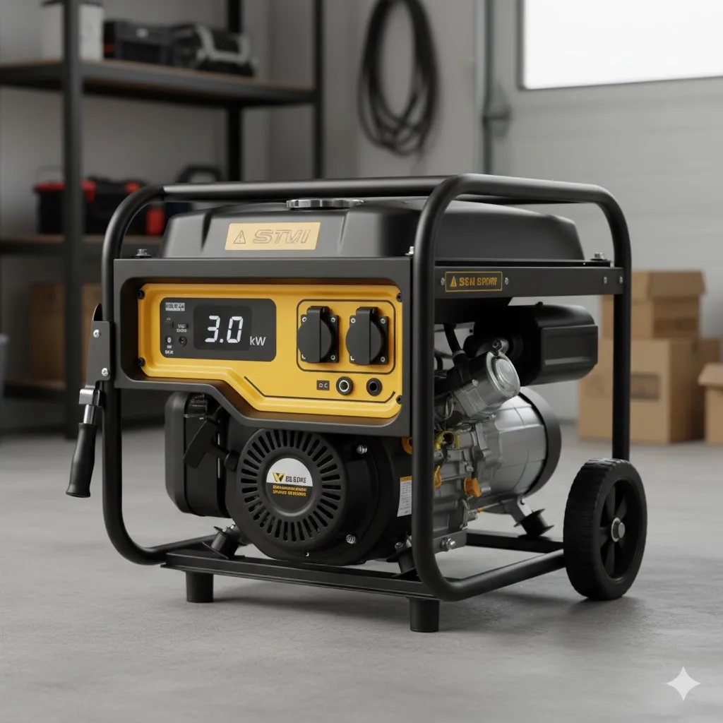 Бензиновий генератор STVI потужністю 3.0 кВт.