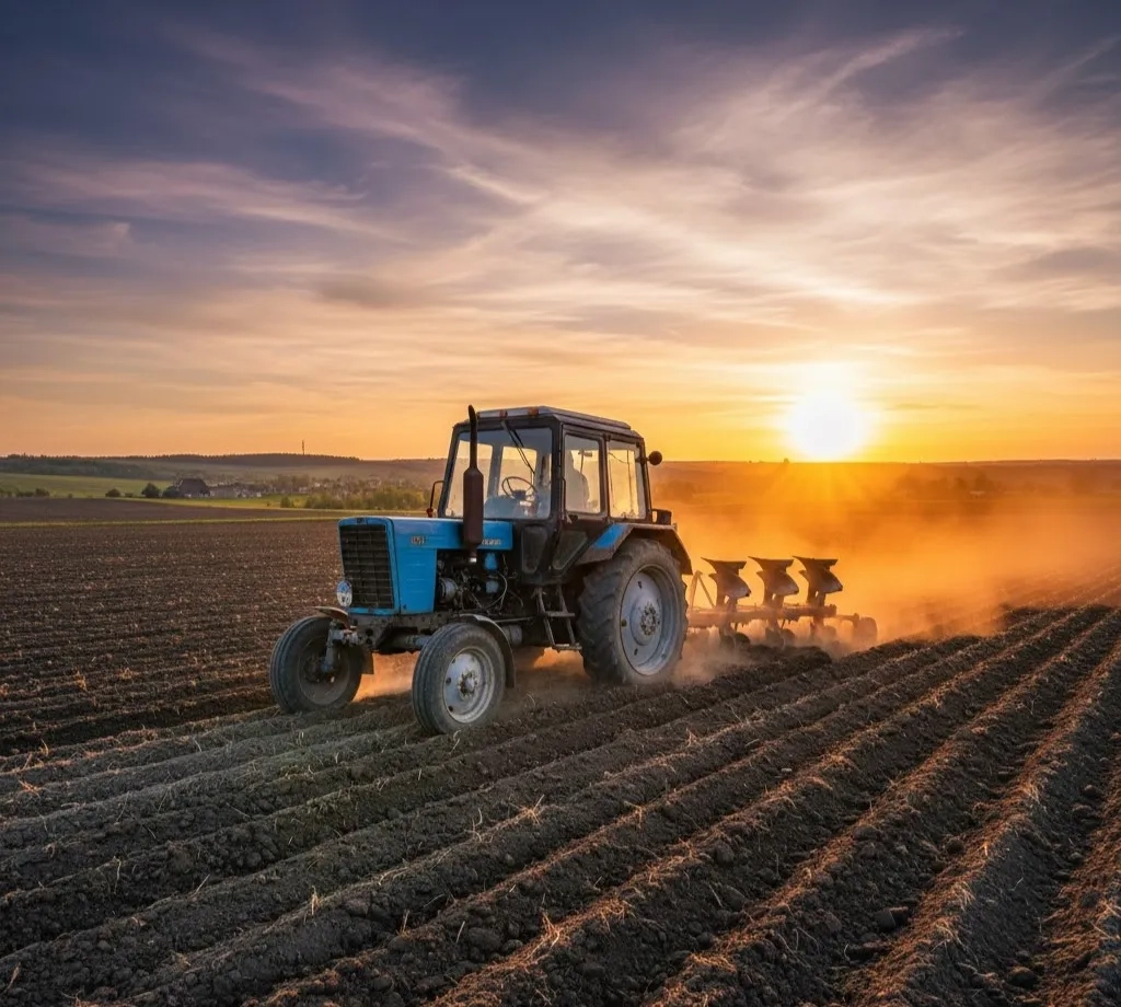 МТЗ трактор для обробки полів та господарства