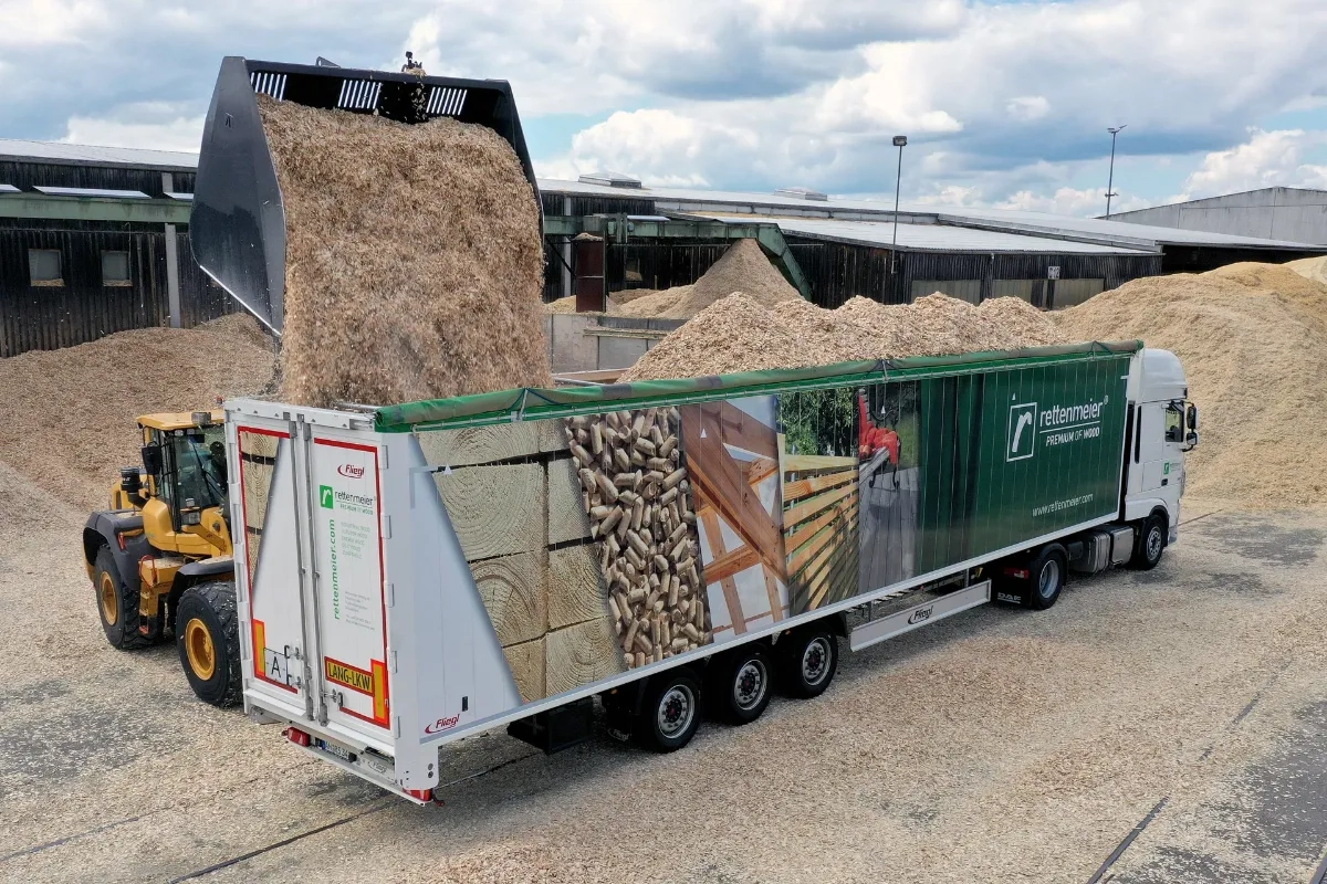 Щеповоз спецпричеп «Рухома підлога» (Walking Floor)