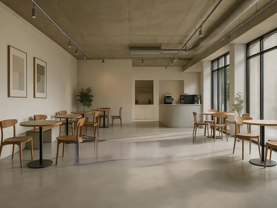 Улаштування підлог з мікроцементу | Декоративне бетонне покриття