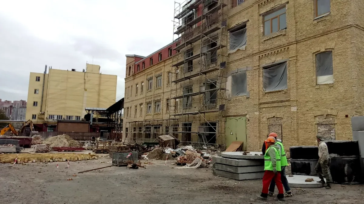 Строй леса, будівельні риштування