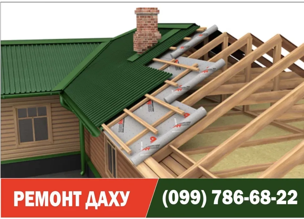 Професійні Покрівельні Роботи "Під Ключ". Надійний Монтаж Даху та Гарантія Якості!