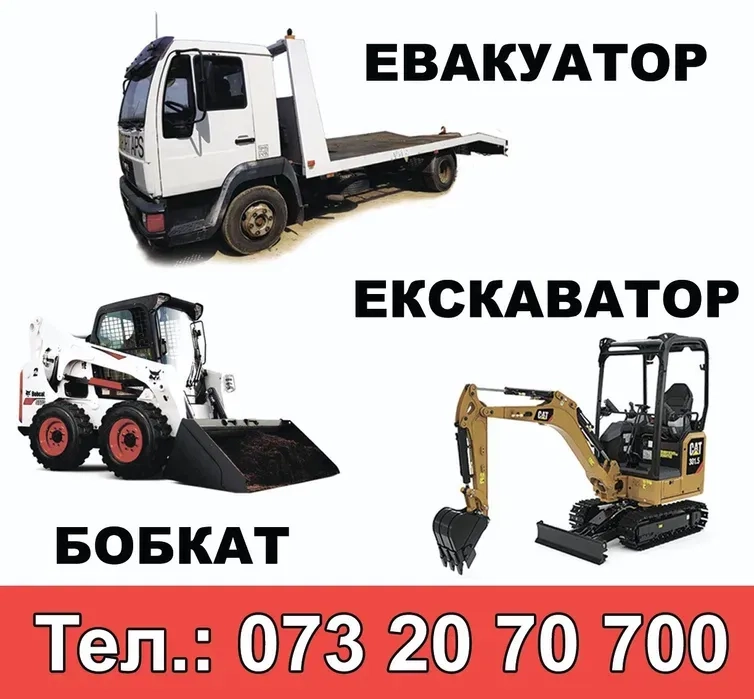 Міні екскаватор, екскаватор Бобкат