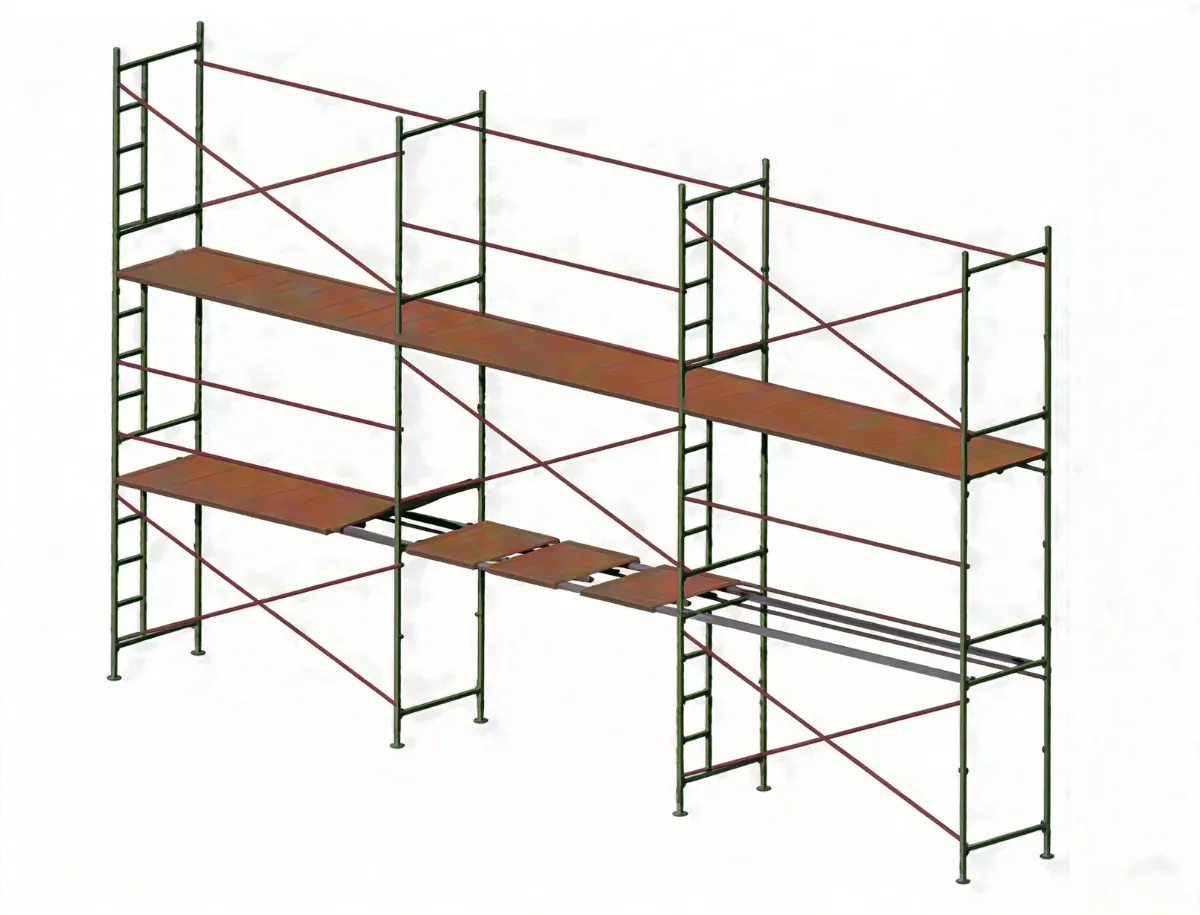 Будівельні ліси, хрестовинні .