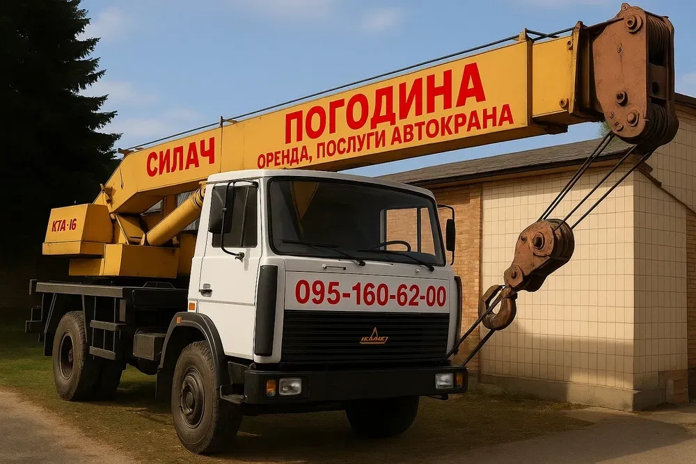 Автокран, 18 тон 22 метри стрiла