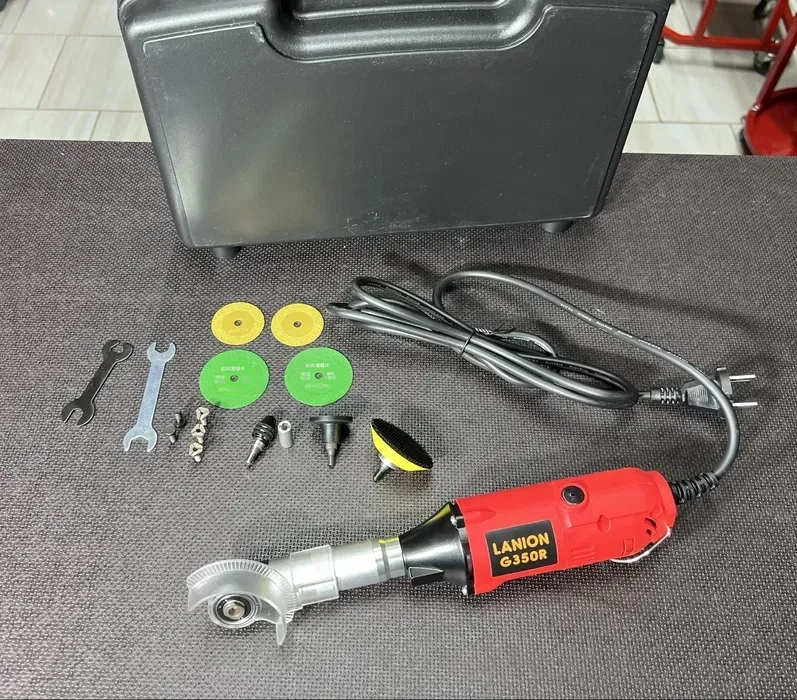 Кутовий гравер LANION G350RK у кейсі 350 Вт + набір + патрон