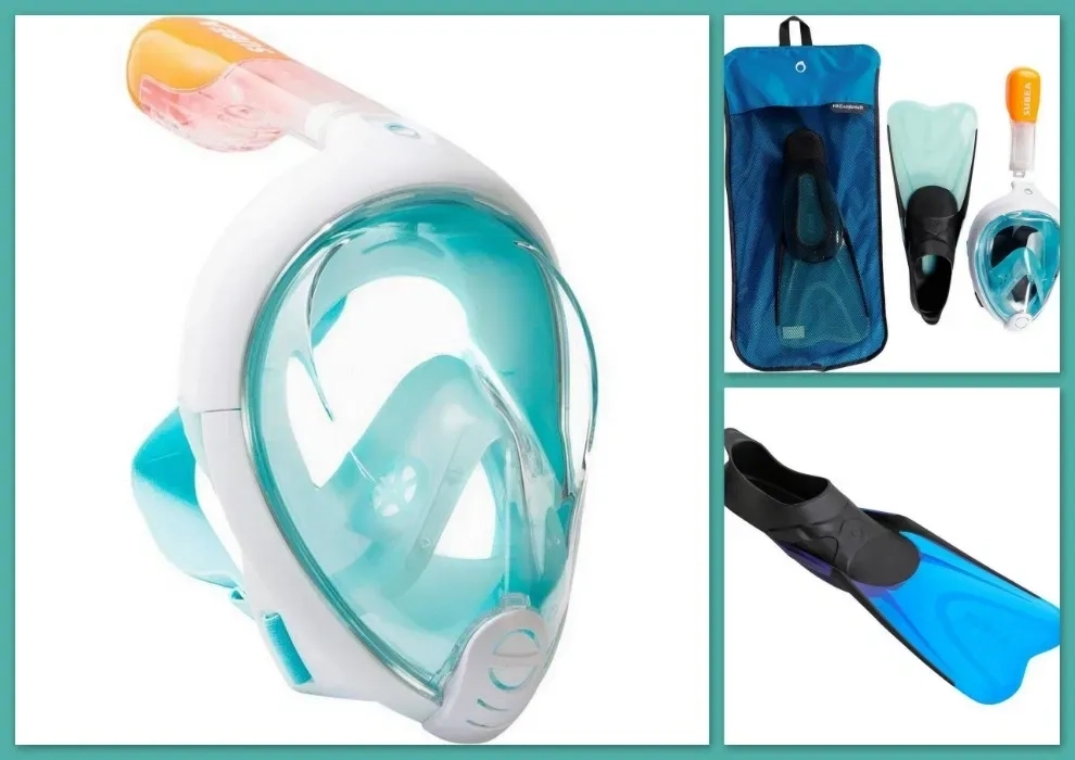 Маска Subea для сноркелінгу, плавання