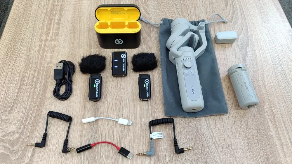 Петлички Hollyland Lark m1 DUO + стабілізатор Hohem