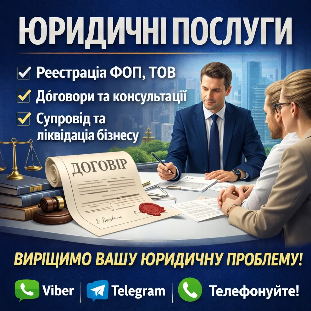 Юрист для бізнесу | договори, зміни, супровід