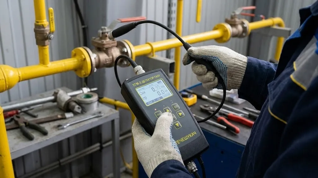 Детектор газу ТГМ-3 для виявлення витоків горючих газів