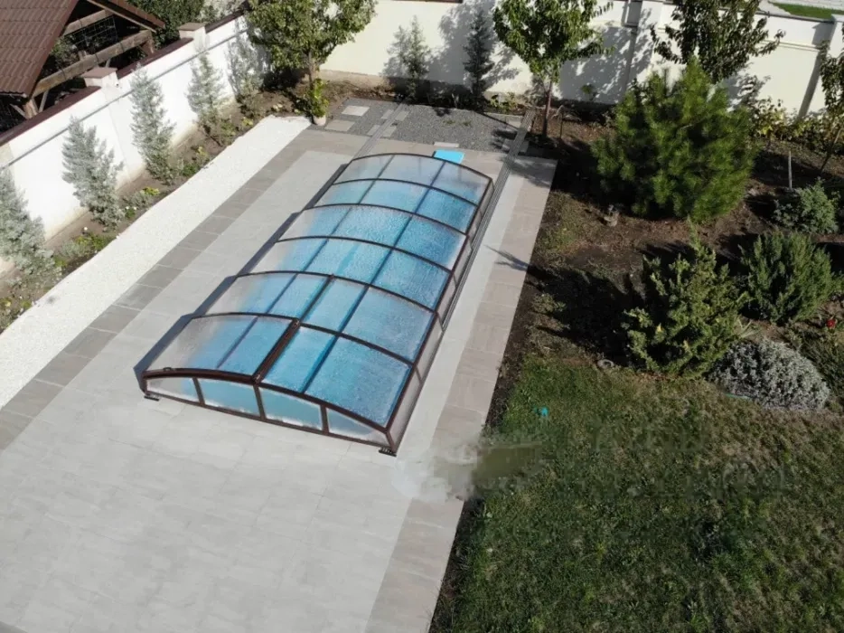 Раздвижные павильоны для бассейнов, накрытие бассейна, защита бассейна