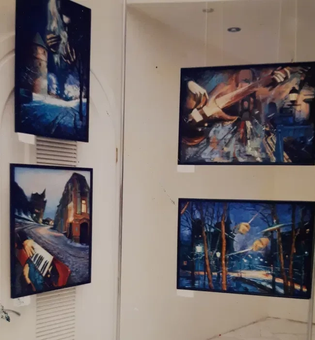 Міський пейзаж, авторські роботи, Харків, олією