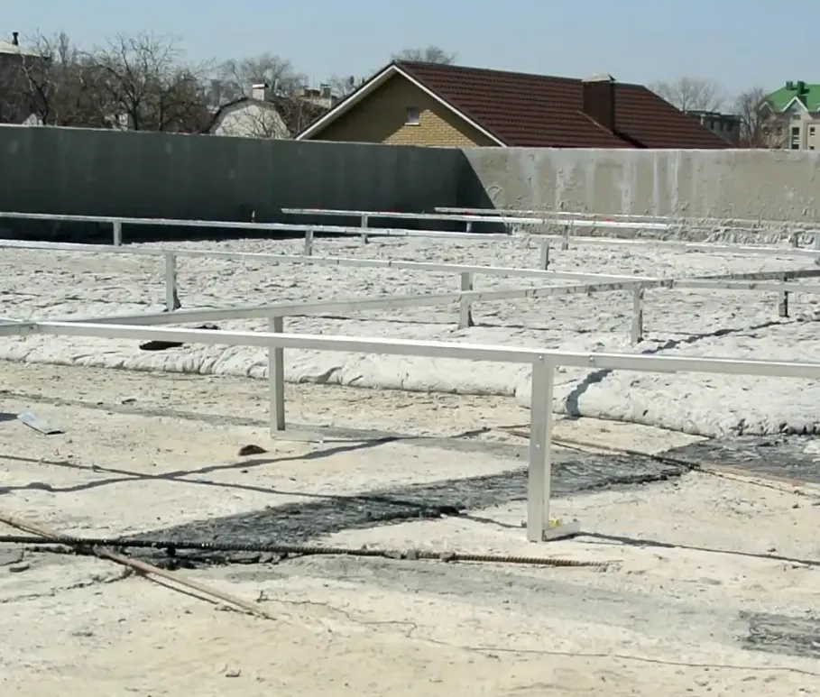 Утеплення даху виробничих будівель наливним пінобетоном