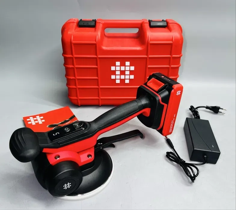 Віброприсоска акумуляторна SHIJING 9395 Біла гума 140 мм - 1 АКБ