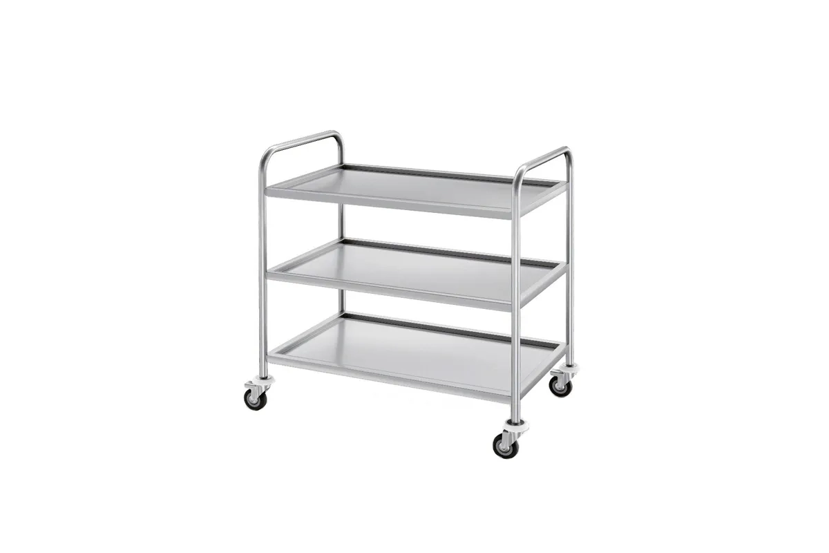 Сервірувальний візок з нержавіючій сталі